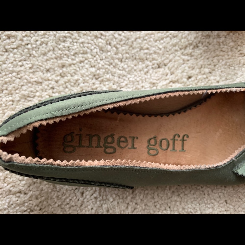 Ginger Goff Green Ruffle Flats - Picture 2 of 5